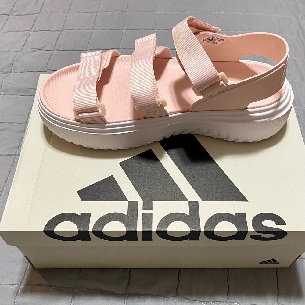 adidas Pink Platform Sandals